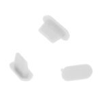 Anti-Dust silikonski čep za zaščito polnilnega vhoda Lightning White