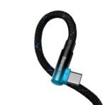 Baseus MVP 2 (CAVP000621) USB podatkovno polnilni kabel 100W 1m Type-C Black-Blue - Image 4