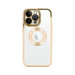Gumiran zaščitni ovitek (TPU) Beauty Clear za Apple iPhone 15 Pro Gold - Image 3