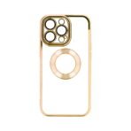 Gumiran zaščitni ovitek (TPU) Beauty Clear za Apple iPhone 15 Pro Gold - Image 2