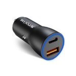 Rixus RXCC12 polnilec za avto USB-C PD+QC 3.0 38W Black