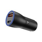 Rixus RXCC12 polnilec za avto USB-C PD+QC 3.0 38W Black - Image 3