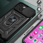 Slide Camera Armor Case (TPU) za mobilnik Apple iPhone 16 Black - Image 4