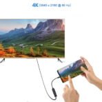 USB Adapter - Type-C - HDMI Black - Image 4